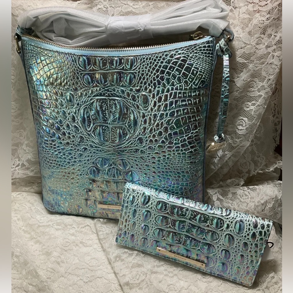 Nwt **Firm** Brahmin Gorgeous Wonderland Katie Crossbody & Matching Ady Wallet